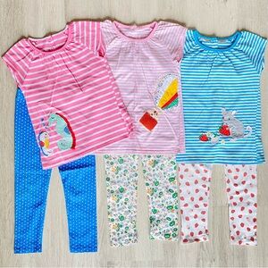 Lot of 3 Mini Boden Knock-off Outfits Size 5-6